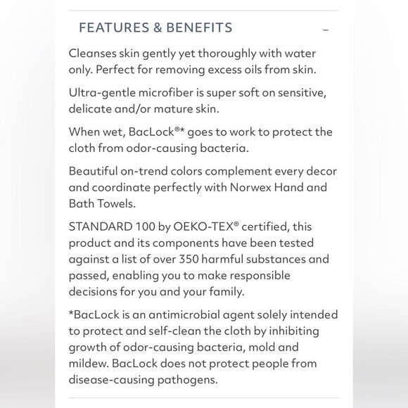 Norwex Body and Face Cloth Set of 3 Caribbean NWT - Picture 7 of 8